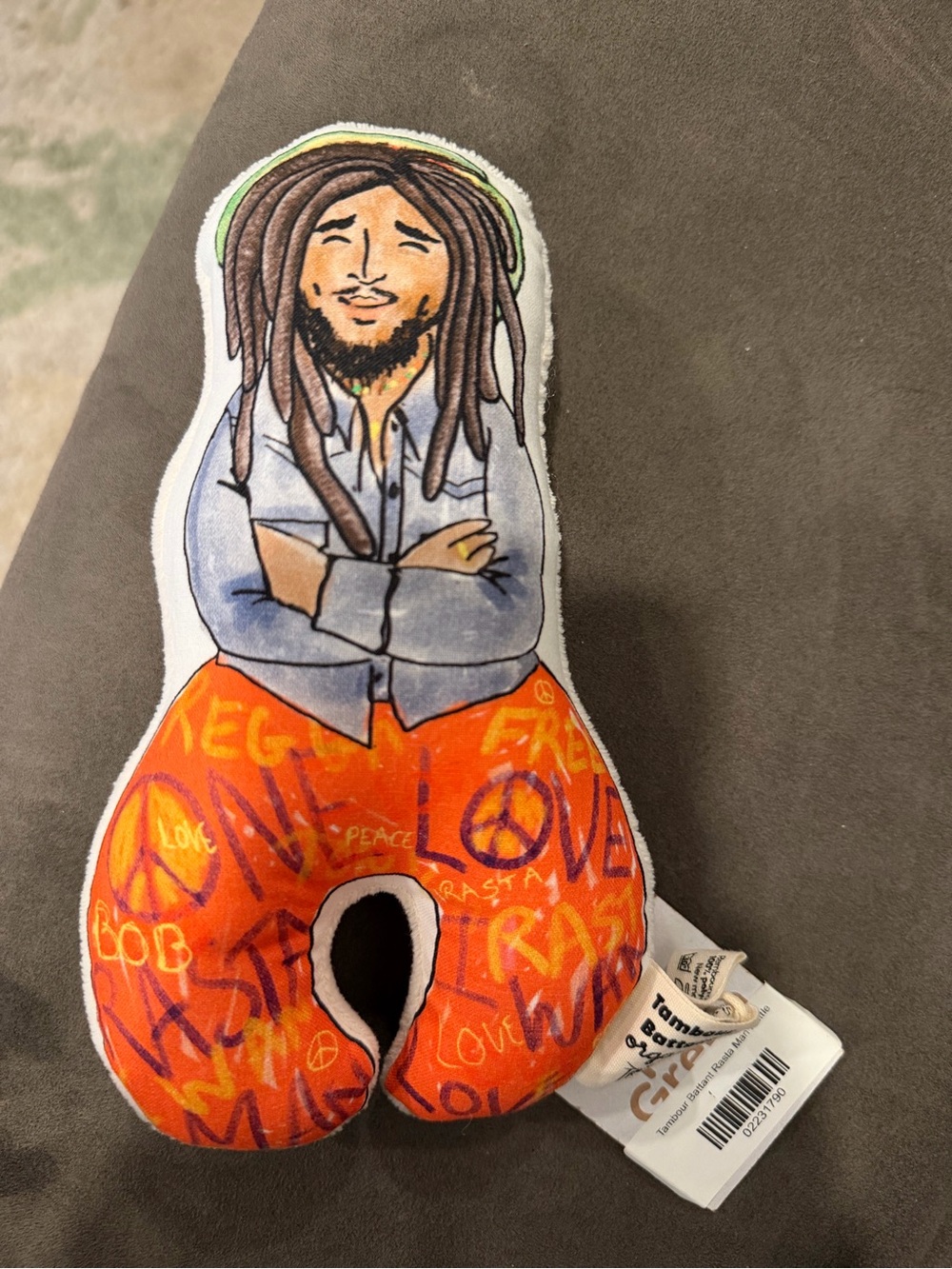 Bob Marley “Rasta rattle”  - Orange and Gray